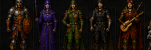 Character Classes — Warrior, Mage, Ranger, Thief, Bard, Tamer